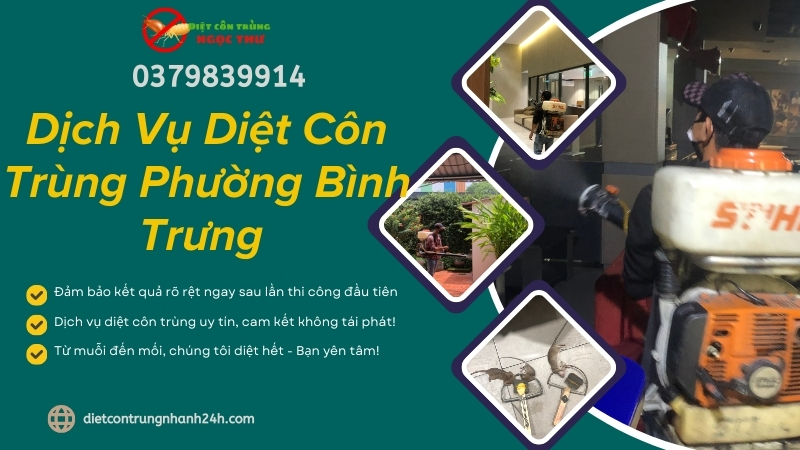 Dịch vụ diệt côn trùng phường Bình Trưng