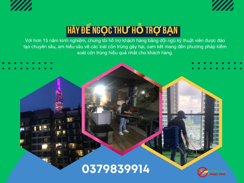 Diệt côn trùng Ngọc Thư chuyên xử lý côn trùng bằng phương pháp IPM