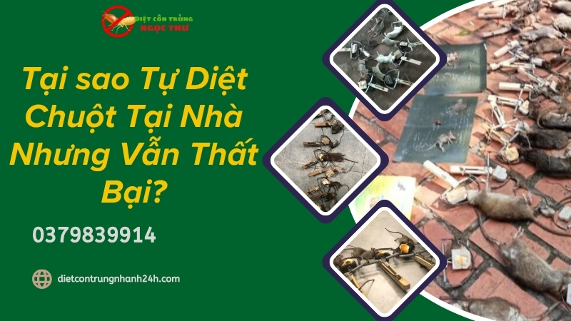 Tại sao tự diệt chuột tại nhà nhưng vẫn thất bại?