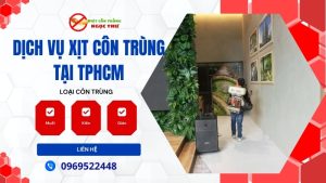 Dịch vụ xịt côn trùng tại TPHCM, diệt côn trùng Ngọc Thư