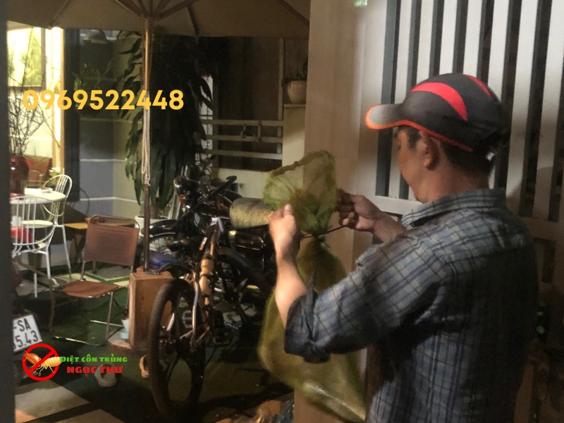 Đội bắt rắn bắt thành công ca rắn xâm nhập vào nhà lúc nữa đêm tại phường Hiệp Bình