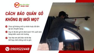 Cách bảo quản gỗ không bị mốt mọt