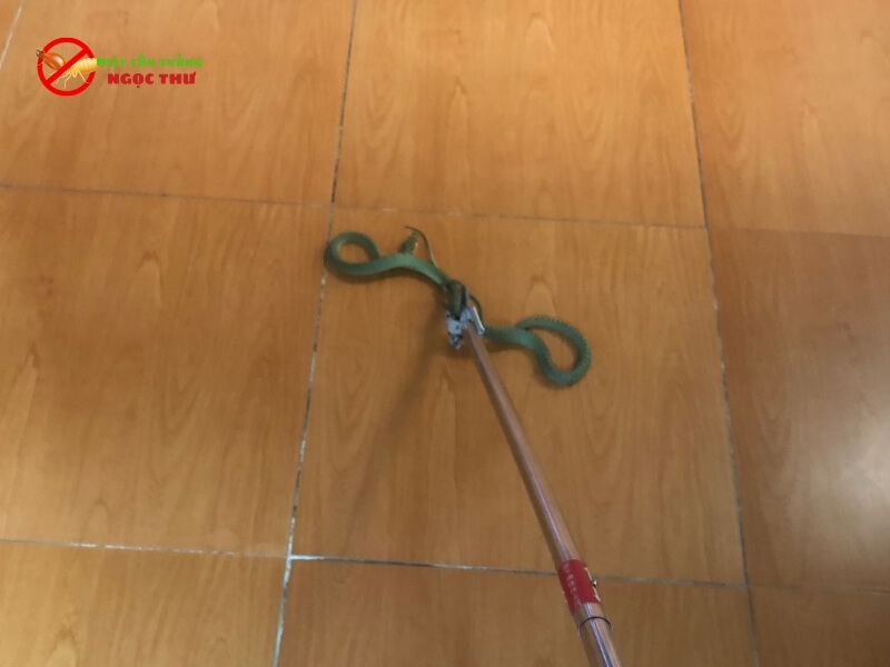 Dịch Vụ Bắt Rắn Tại Đồng Nai Chuyên nghiệp 2 Dùng kẹp bắt rắn an toàn và nhanh chóng